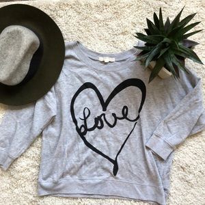 LOVE lightweight sweatshirt